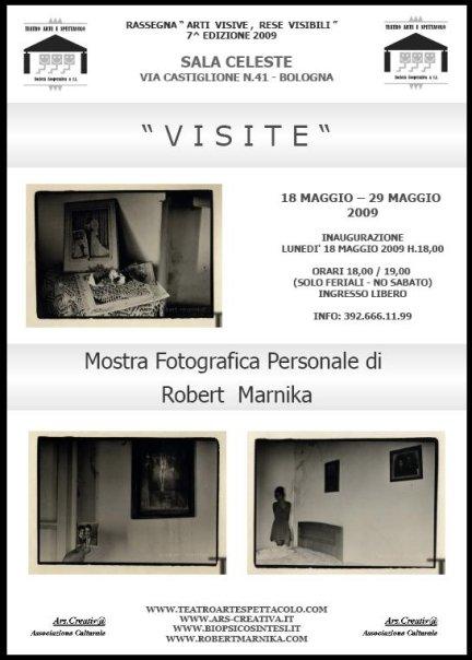 Locandina Mostra Robert Marnika Sala Celeste Bologna