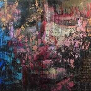 Fabio Modica | Persefone Kore - mixed media on canvas - cm 265x198 | 104,3x78 inches - 2014 | Mandarin Oriental - Atlanta - USA