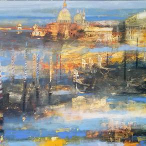 Antonio Civitarese_VENEZIA , TERRA DEL MARE_tecnica misata su tela 200x150cm_2016