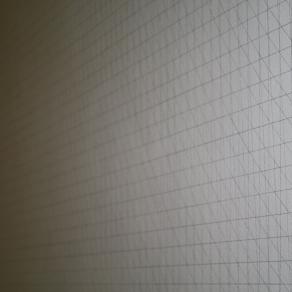 Sol Lewitt - Wall Drawing 119 Installation. Lewis Glucksman Gallery, University College Cork, Co Cork, Ireland. Assistant to Sachi Cho.