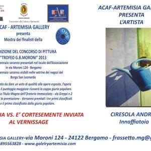 Premio Moroni presso New Artemisia Gallery