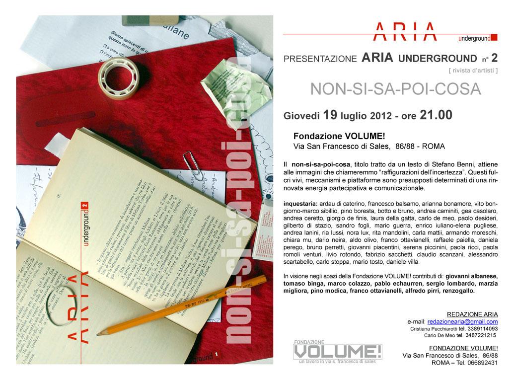 Presentazione Aria underground n.2