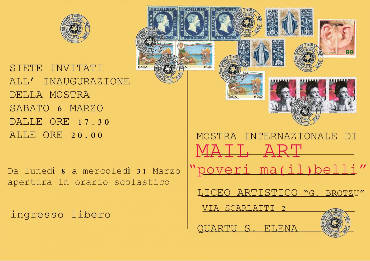  Mail Art  "Poveri ma(il) belli"