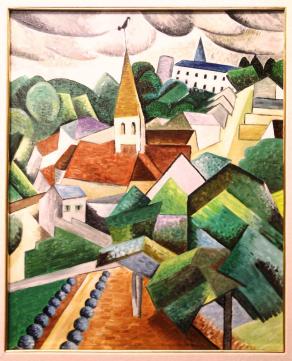 Villaggio di collina ( Auguste Herbin )