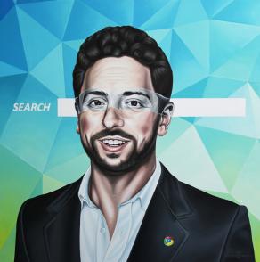 Il ritratto di Sergey Brin.