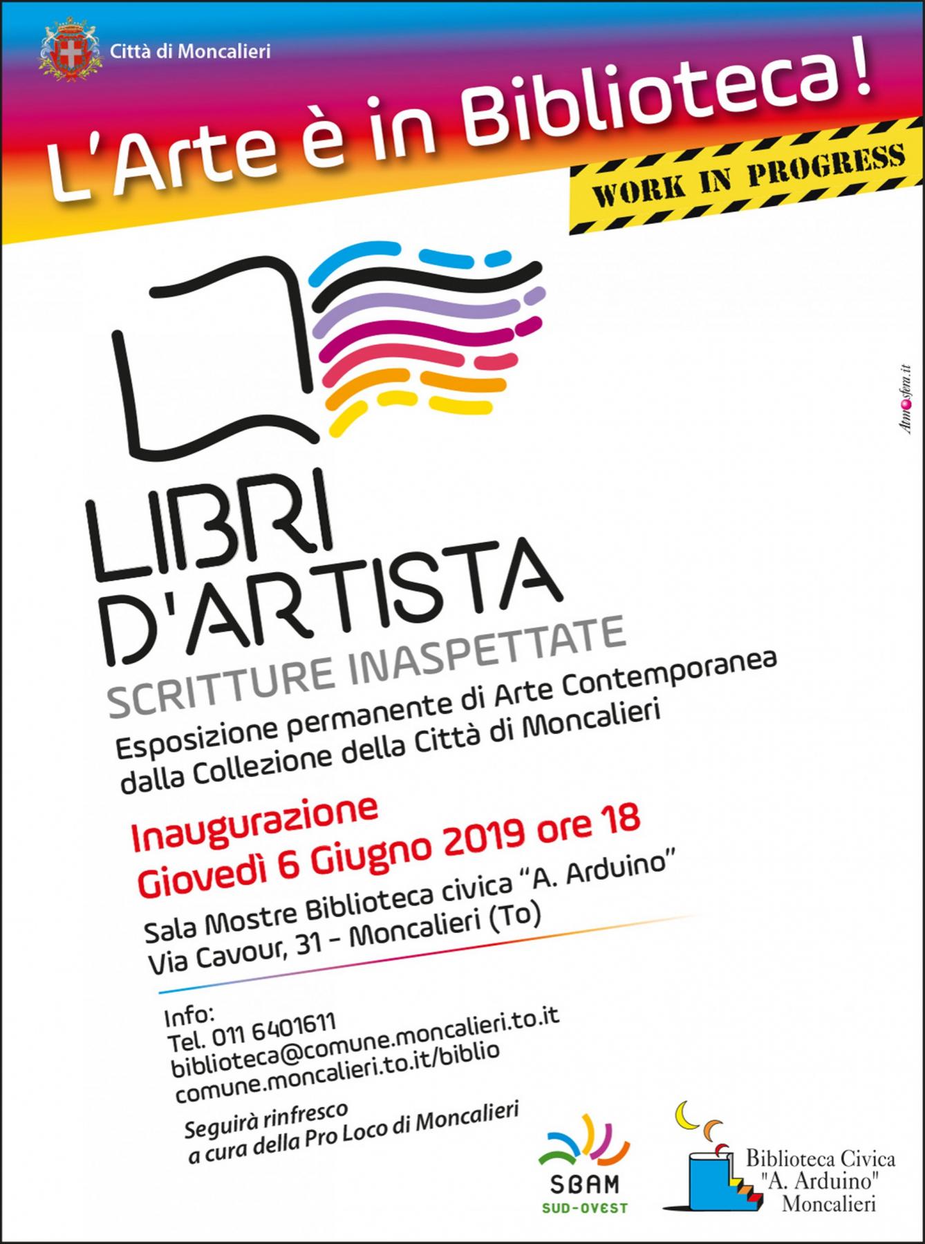 Libri d'Artista Scritture Inaspettate - Esposizione permanente di Arte Contemporanea dalla Collezione della Città di Moncalieri