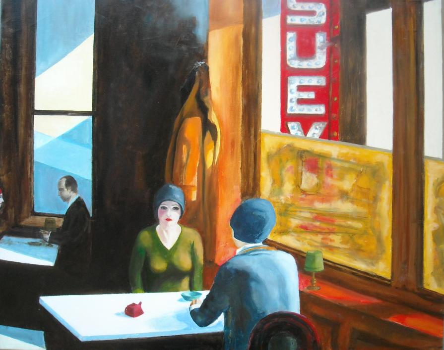 Omaggio a Hopper (Tribute to Hopper): Chop Suey, 1929