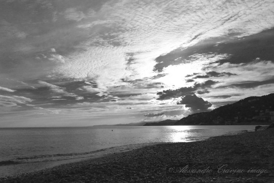 Tramonto in spiaggia