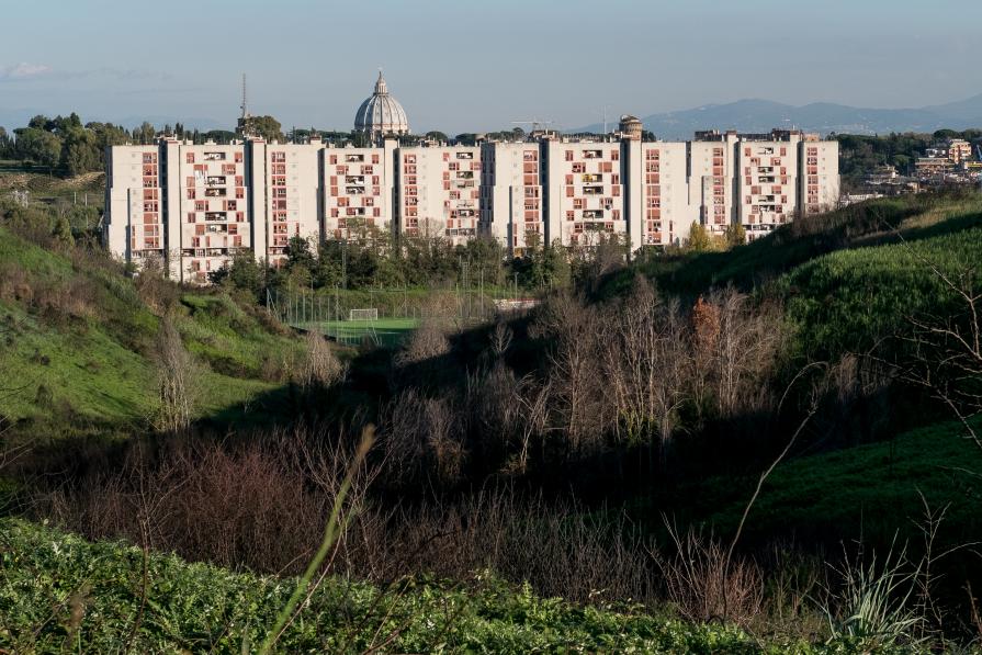 La valle dal parco del Pineto