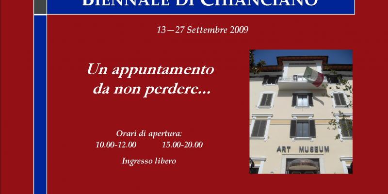 "I° Biennale arte contemporanea" Chianciano Terme