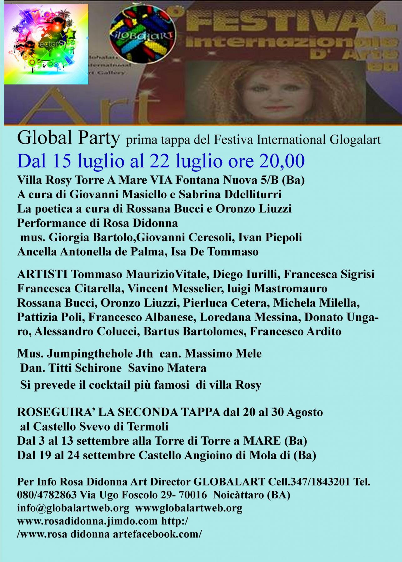 GlobalPoolParty - Festa dell'arte 2016