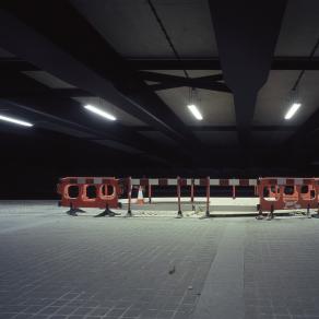 Cones And Barriers Under Bridge, W2