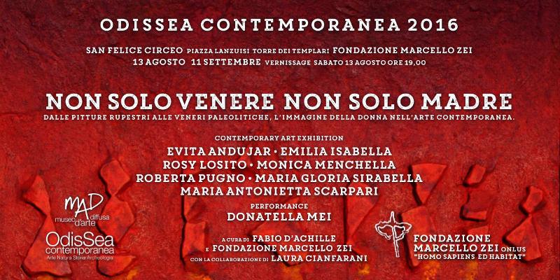 OdisSea Contemporanea 2016 presenta Non solo Venere non solo Madre Dalle pitture rupestri alle Veneri Paleolitiche L’immagine della Donna nell’arte contemporanea