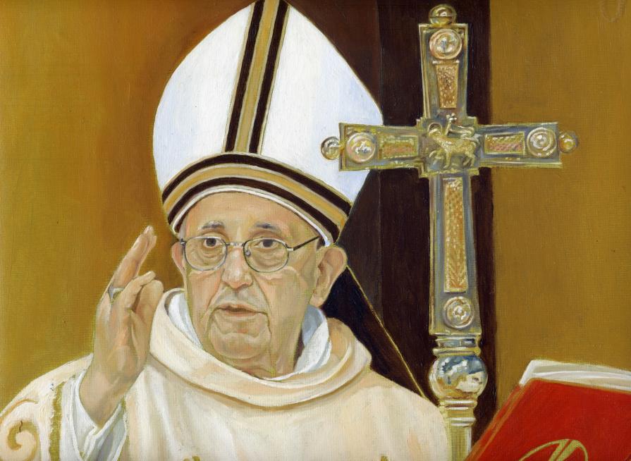 Papa Francesco, benedizione, ritratto 