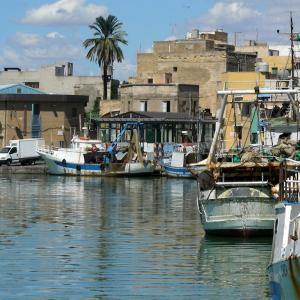 Italy. Sicily, Trapani blue salt