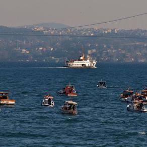 Fishermen over the Bosphorus, Istanbul