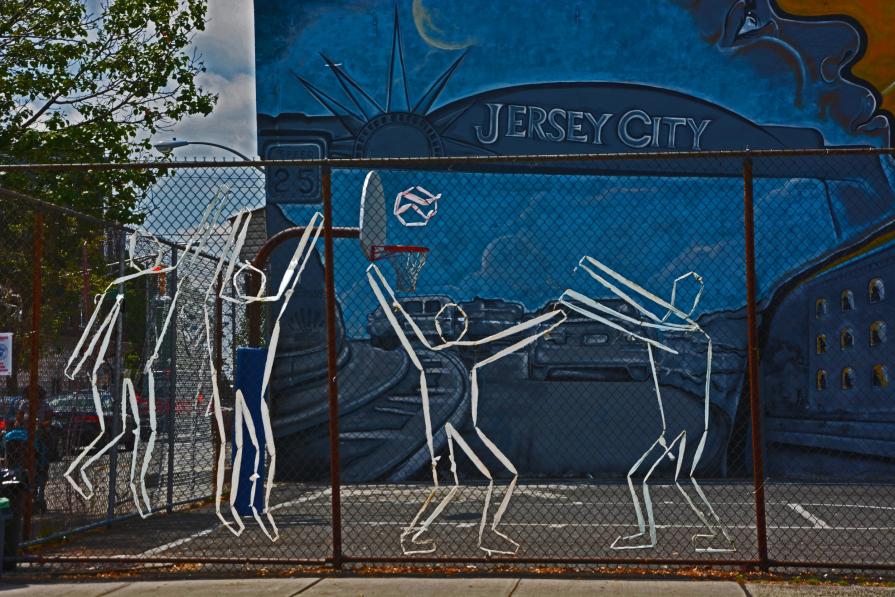 Basketball at the Park - Street Art Project