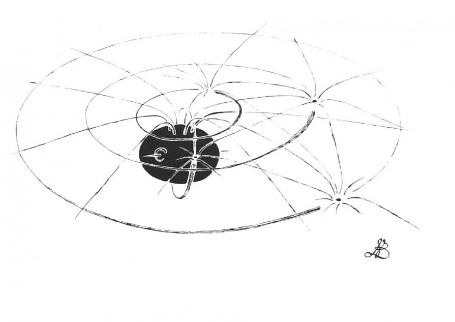 astronomy-rules for economy-challenges - deformation vs gravitation - corresponds to -  liberalization vs centralization