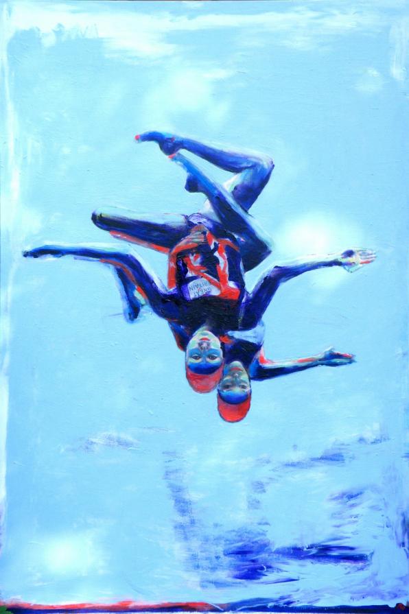 Jenna & Olivia, Team GB Synchronised Swimmers, 2012 Olympics