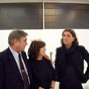 Inaugurazione della personale alla Galleria Scoglio di Quarto Milano 2010 in compagnia di due cari a