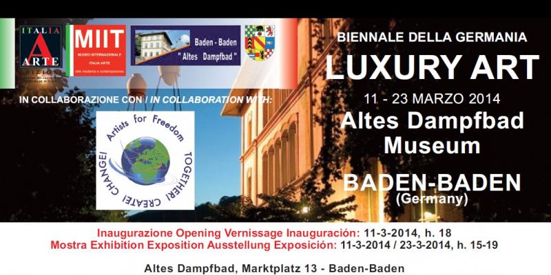 FIRST GERMANY BIENNIAL - LUXURY ART BIENNIAL OF GERMANY - LUXURY ART ITALIAN AND FOREIGN CONTEMPORARY ART