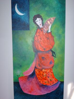 madame luna con il kimono