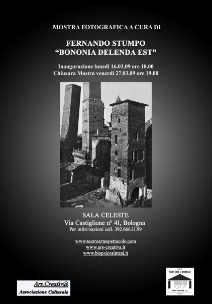 Locandina Mostra Fernando Stumpo Sala Celeste Bologna