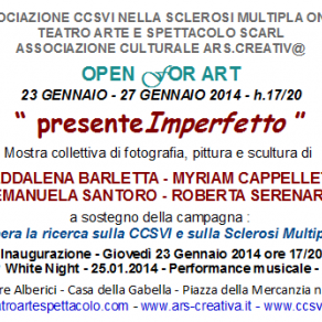 Invito Mostra collettiva "PresenteImperfetto" a Bologna alla Casa della Gabella di Torre Alberici