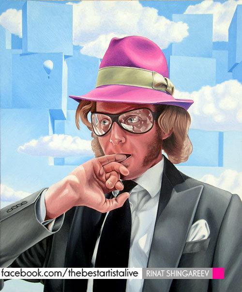 The portrait of Lapo Elkann by Rinat Shingareev. Oil on Canvas