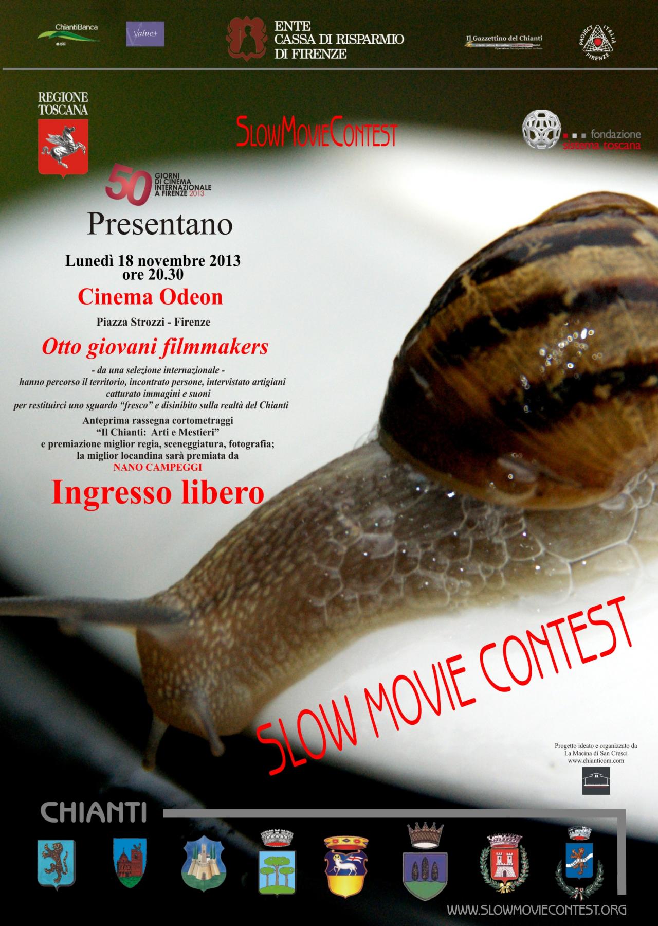 Slow Movie Contest - Premiere at Cinema Odeon - Florence