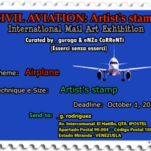 Deadline: October 1, 2013: International Mail Art Exhibition “Civil Aviation: Artist’s stamp”