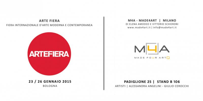 M4A - MADE4ART alla fiera internazionale d'arte moderna e contemporea Arte Fiera - Bologna