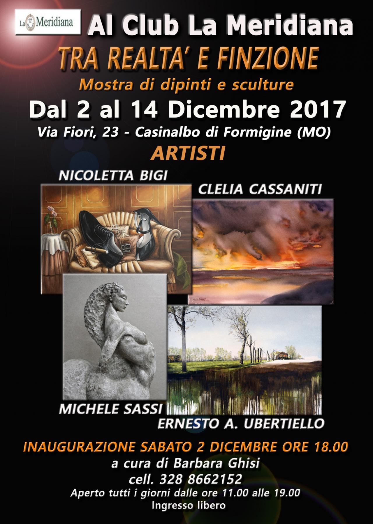 TRA REALTà E FINZIONE AL CLUB MERIDIANA 2-14 DICEMBRE 2017