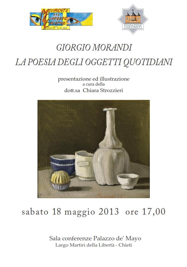 Conference Giorgio Morandi "The poetry of everyday objects"