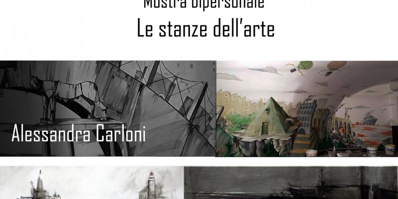 Mostra bi personale "Le stanze dell’arte" Alessandra Carloni- Kristina Milakovic