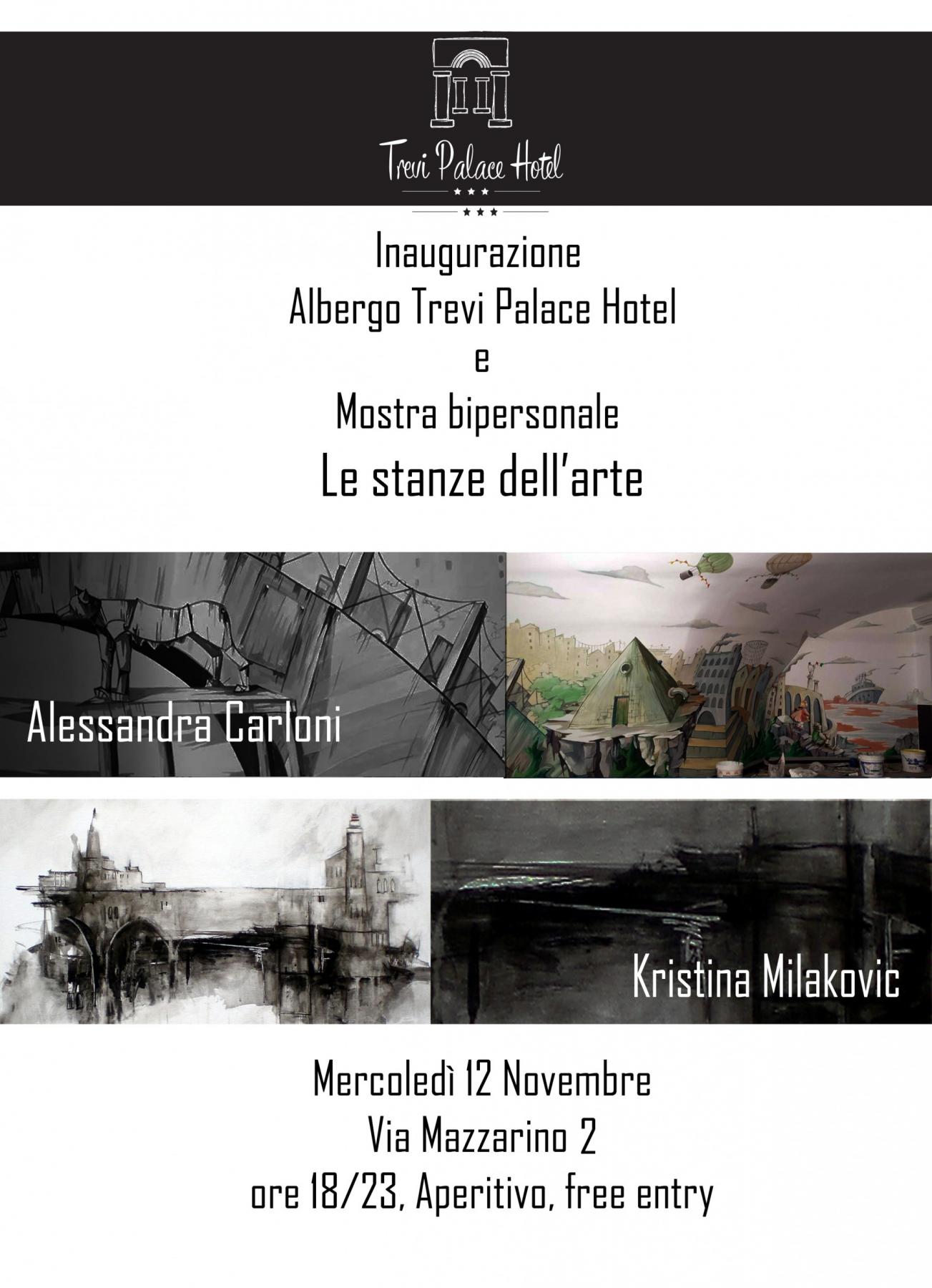 Mostra bi personale "Le stanze dell’arte" Alessandra Carloni- Kristina Milakovic