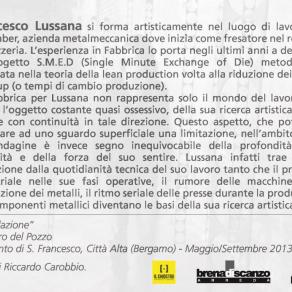 FRANCESCO LUSSANA - Laser - Tranciatura