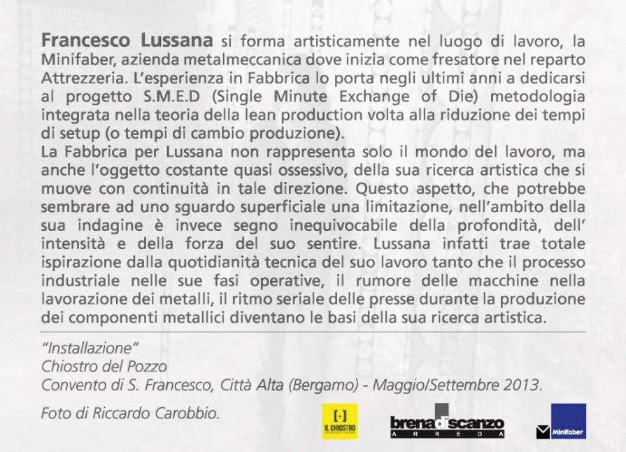 FRANCESCO LUSSANA - Laser - Tranciatura