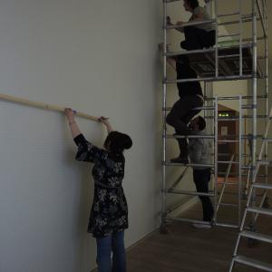 Sol Le Witt - Wall Drawing 119. Lewis Glucksman Gallery, University College Cork, Co Cork, Ireland.     