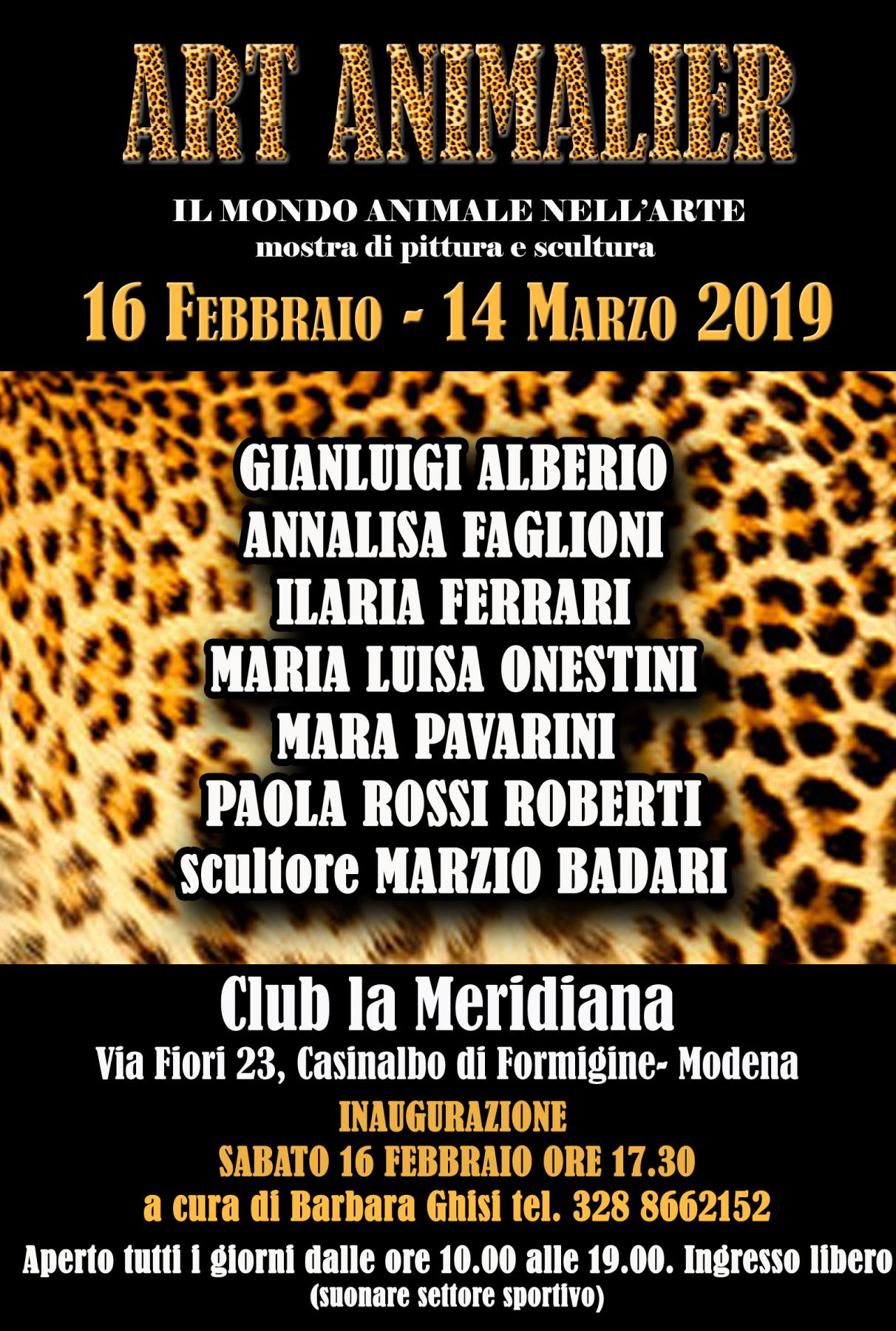 ART ANIMALIER AL CLUB LA MERIDIANA DI MODENA 