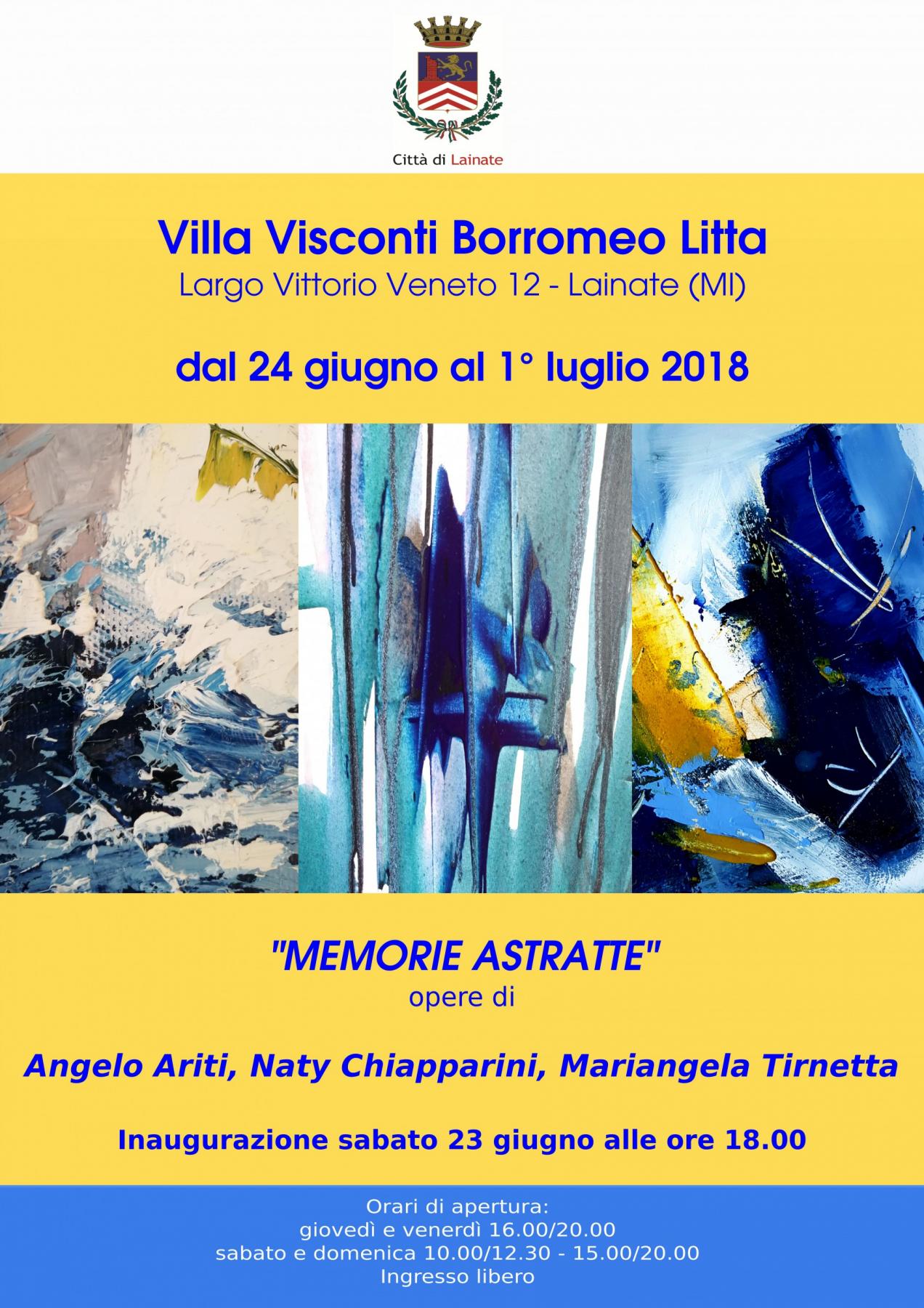 "MEMORIE ASTRATTE" - Villa Borromeo Litta - Lainate