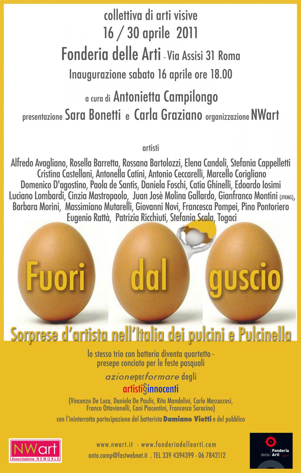 Fuori dal guscio/ Sorprese d’artista nell’Italia dei  pulcini e Pulcinella