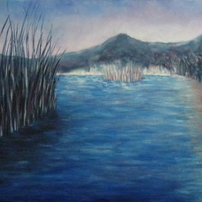 LAGO D'AVERNO 2014 - acrilico su tela cm 60x50