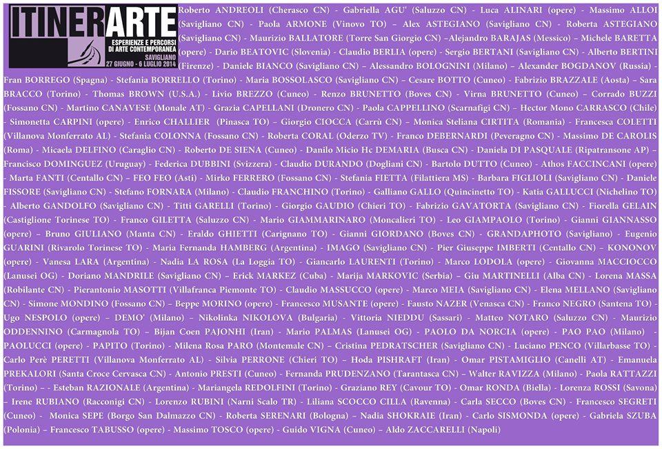 GRANDE EVENTO D'ARTE CONTEMPORANEA A SAVIGLIANO IN PIEMONTE 