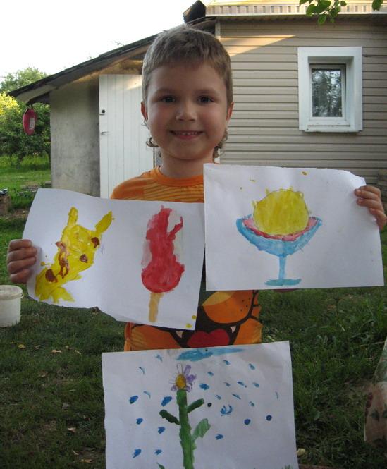 Summer open-air with childrens