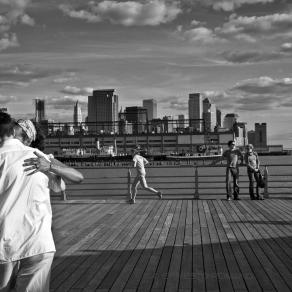 Ernesto Romano, New York, 2010. A couple dancing tango on a pier.