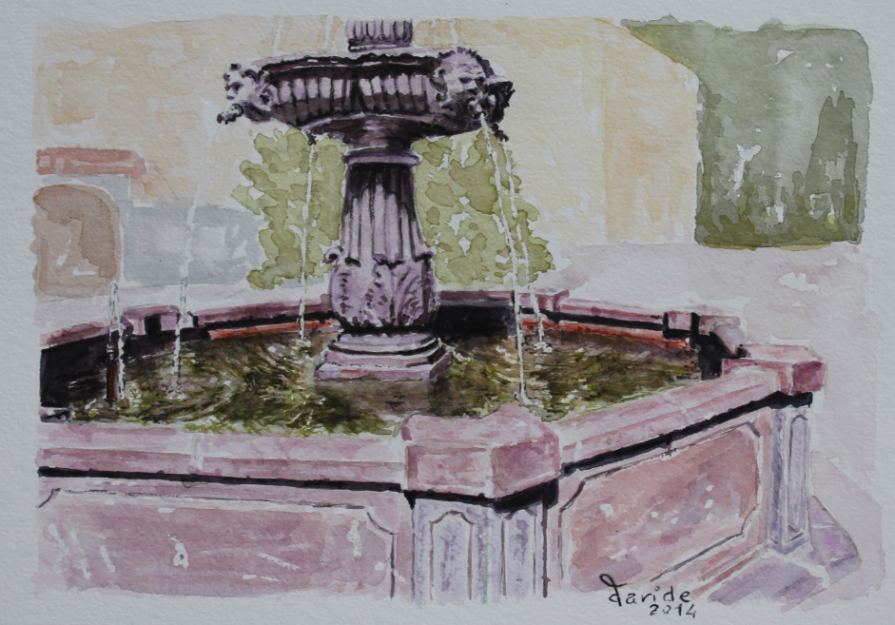 la fontana della piazza