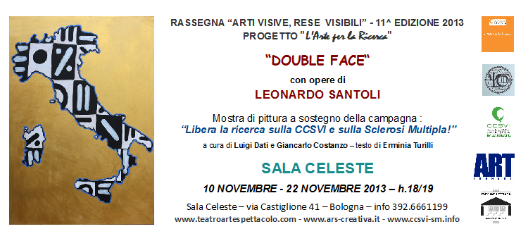 Invito Mostra personale di Leonardo Santoli in Sala Celeste