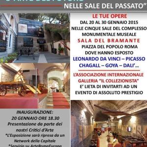 DAL 20 AL 30 GENNAIO 2015 mostra prestigiosa in piazza del popolo a Roma nelle sale del Bramante