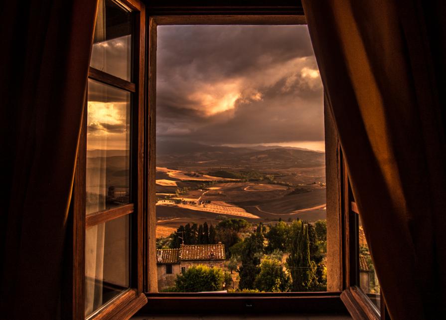 From my room in Pienza